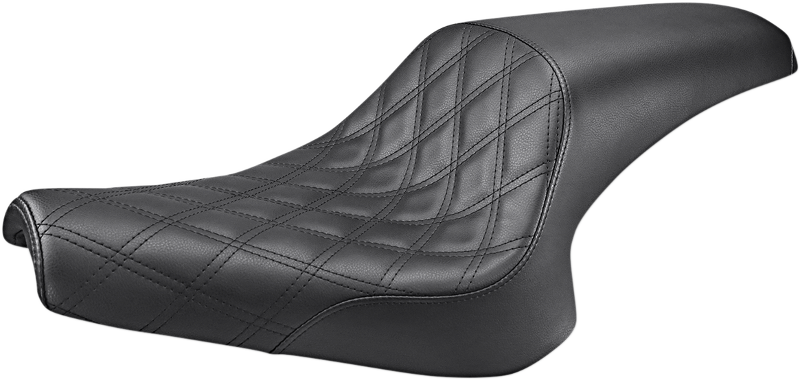 SADDLEMEN Seat - Profiler™ - 2-Up - Front Lattice Stitch - Black - Bolt Y13-16-149