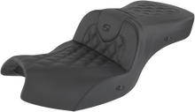 SADDLEMEN Heated Roadsofa™ Seat - Lattice Stitch - w/o Backrest - GL I20-06-182HCT