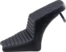SADDLEMEN Step-Up Seat - Front Tuck-n-Roll/Rear Lattice Stitch - Black - Scout '18-'24 I18-33-176