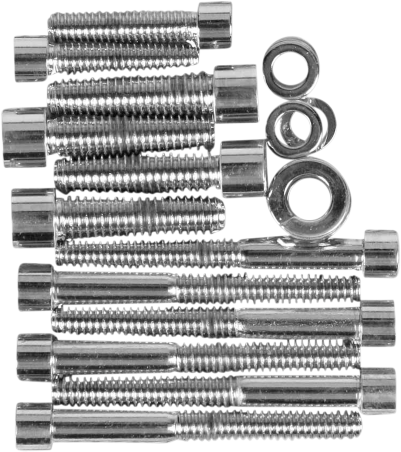 DRAG SPECIALTIES Bolt Set - Transmission Side Cover - Smooth/Socket-Head MK344S