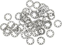 DRAG SPECIALTIES Inside Washer - Star - Chrome - 1/4" MPB457