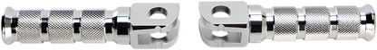 EMGO Front Foot Pegs - Silver - Suzuki 50-11231