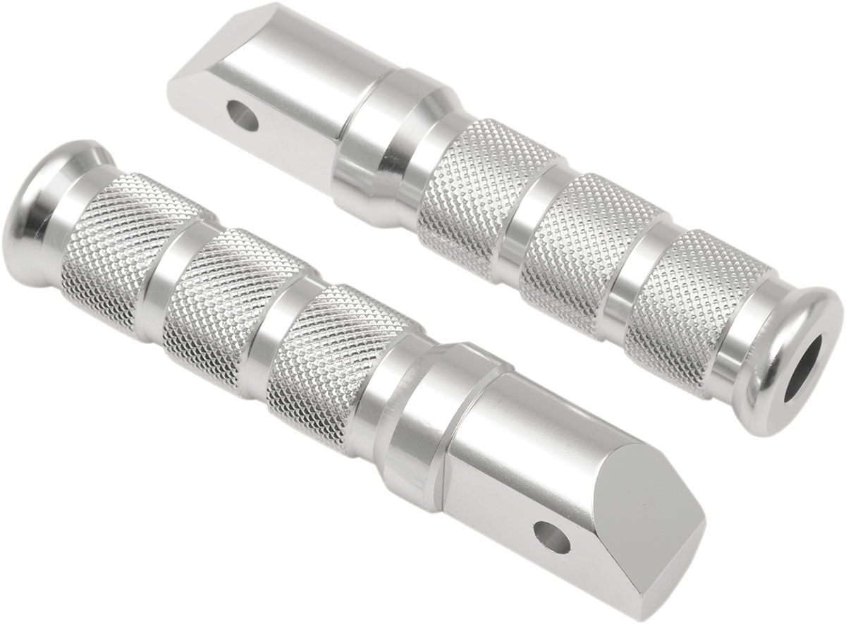EMGO Rear Foot Pegs - Silver - Honda 50-11261