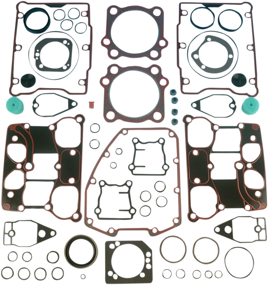 JAMES GASKET Motor Gasket Kit - .036" Metal Head Gaskets with Silicone Rocker Gaskets - 88" - '99-'04 Twin Cam JGI-17053-99-X