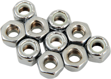 DRAG SPECIALTIES Nuts - Nylon - Chrome - 1/4"-28 MPB274