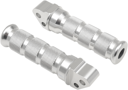 EMGO Rear Foot Pegs - Silver - Suzuki 50-11321