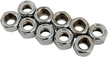 DRAG SPECIALTIES Nuts - Nylon - Chrome - 5/16"-24 MPB276