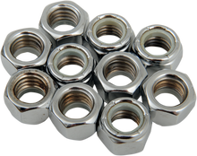 DRAG SPECIALTIES Nuts - Nylon - Chrome - 7/16"-14 MPB279