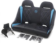 BS SAND Extreme Bench Seat - Big Diamond - Black/Titanium Blue EXBETBBDC
