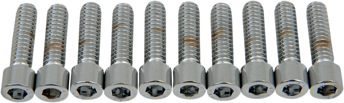 DRAG SPECIALTIES Bolts - Socket-Head - Smooth - 1/4-20 x 7/8" MPB180S