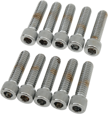 DRAG SPECIALTIES Bolts - Socket-Head - Knurled - 1/4-20 x 1" MPB181