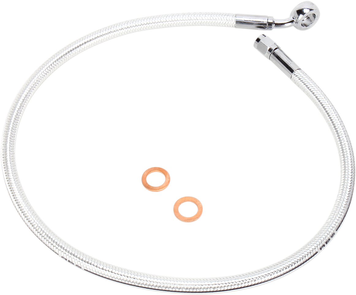 MAGNUM SHIELDING Brake Line - 7/16-35° - 26" - Sterling Chromite II AS37926