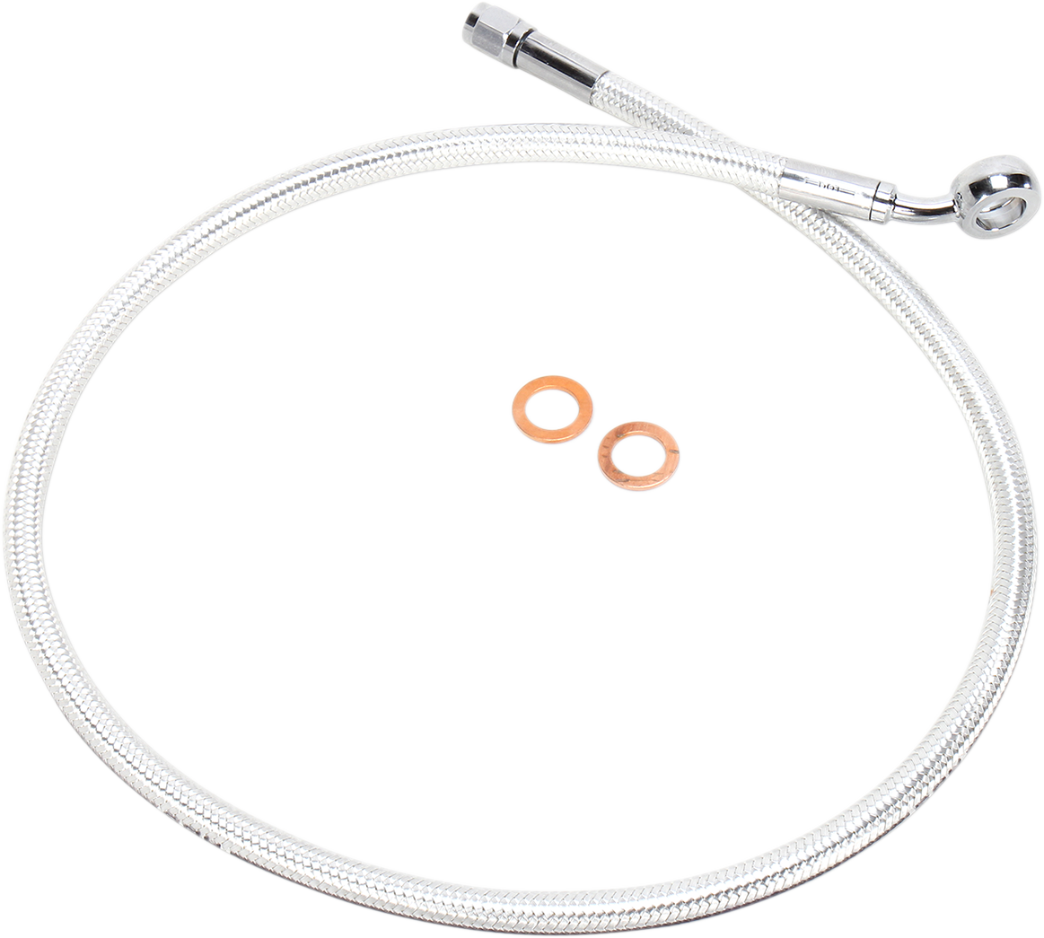 MAGNUM SHIELDING Brake Line - 7/16-35° - 30" - Sterling Chromite II AS37930