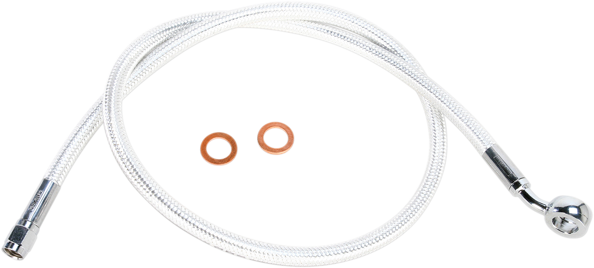 MAGNUM SHIELDING Brake Line - 7/16"-35° - 38" - Sterling Chromite II AS37938
