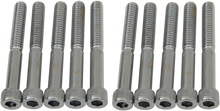 DRAG SPECIALTIES Bolts - Socket-Head - Knurled - 1/4-20 x 2" MPB185