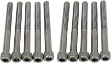DRAG SPECIALTIES Bolts - Socket-Head - Knurled - 1/4-20 x 2-1/4" MPB186