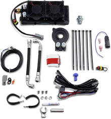 ULTRACOOL Oil Cooler Kit - Naked - Black - Softail/Touring/Trike SMT8-3