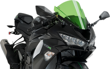 PUIG HI-TECH PARTS Race Windscreen - 13-3/4" - Green - ZX-6R 3177V