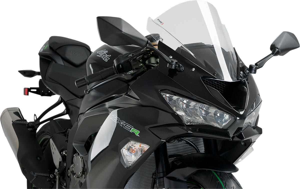 PUIG HI-TECH PARTS Race Windscreen - 13-3/4" - Clear - ZX-6R 3177W-2M