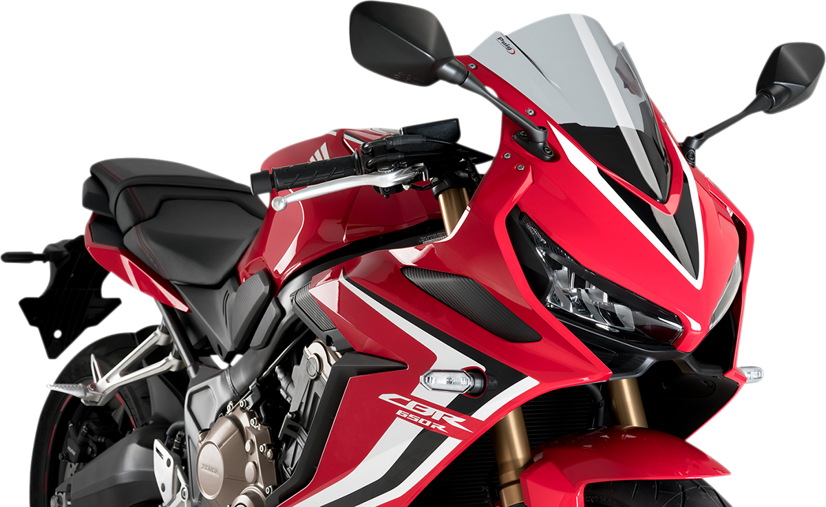 PUIG HI-TECH PARTS Race Windscreen - 13-1/4" - Smoke - CBR650R 3568H