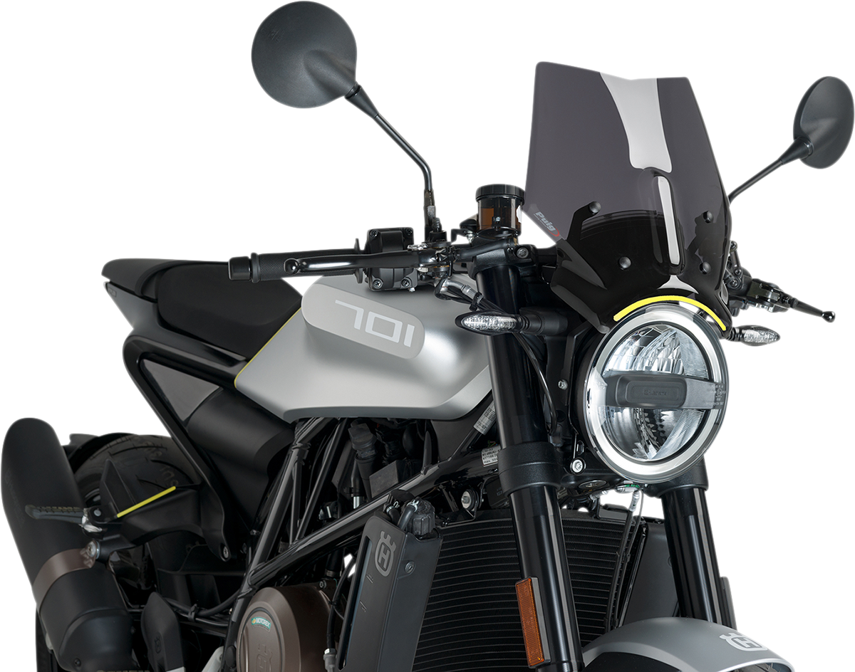 PUIG HI-TECH PARTS New Generation Windscreen - 12-1/2" - Dark Smoke - Husqvarna 9750F