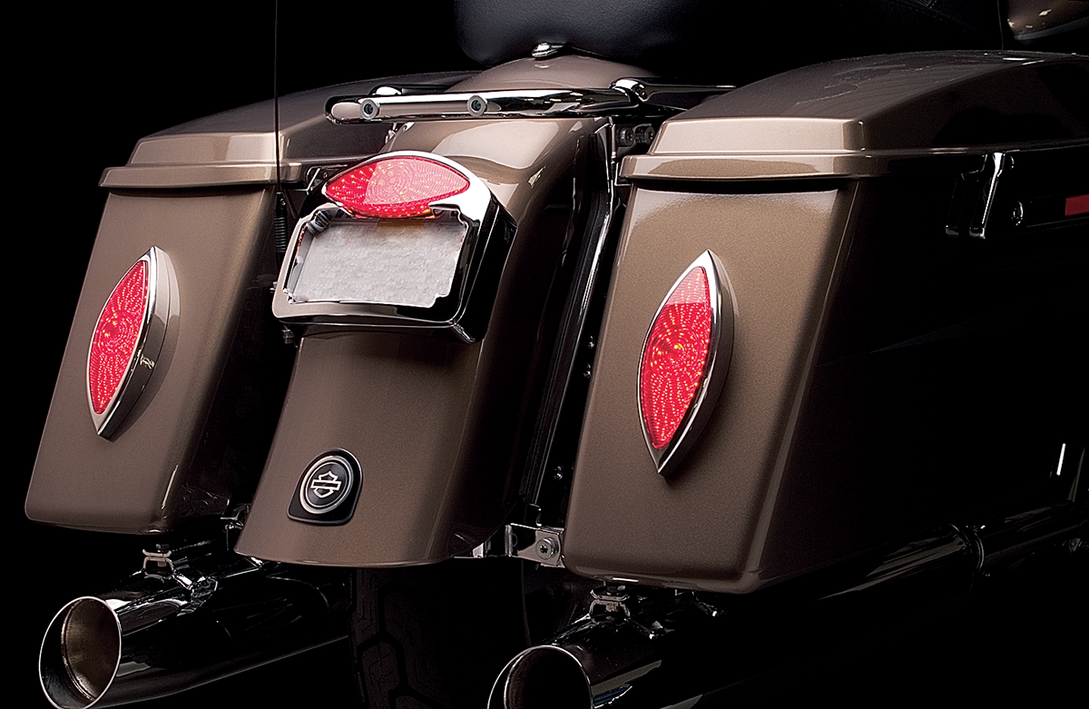 RWD V-TWIN LED Cat-Eye Lights - Chrome Bezel RWD-310