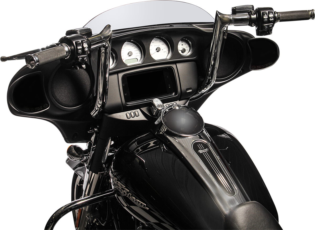 FAT BAGGERS INC. 1-1/2" EZ Install Pointed Top Handlebar - 14" - Chrome 805014