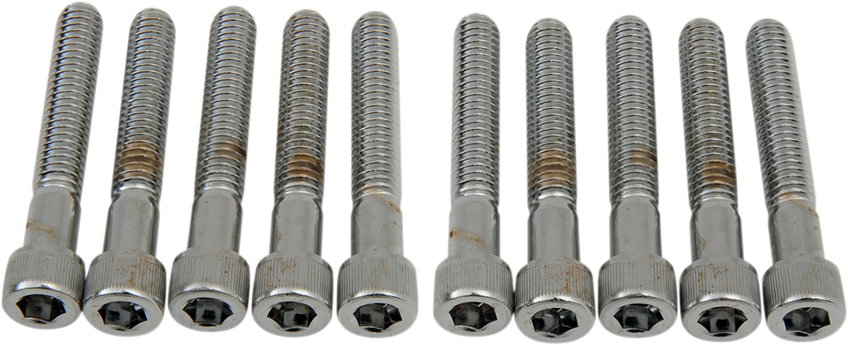 DRAG SPECIALTIES Bolts - Socket-Head - Knurled - 5/16-18 x 2" - 10 Pack MPB221