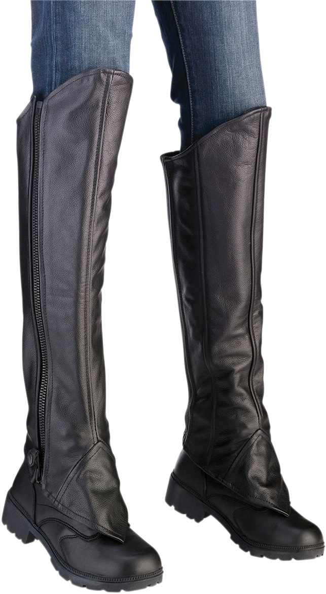 Z1R Women's Half Chaps - Black - 2XS/XS 2815-0091