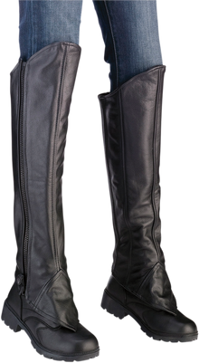 Z1R Women's Half Chaps - Black - L/XL 2815-0093