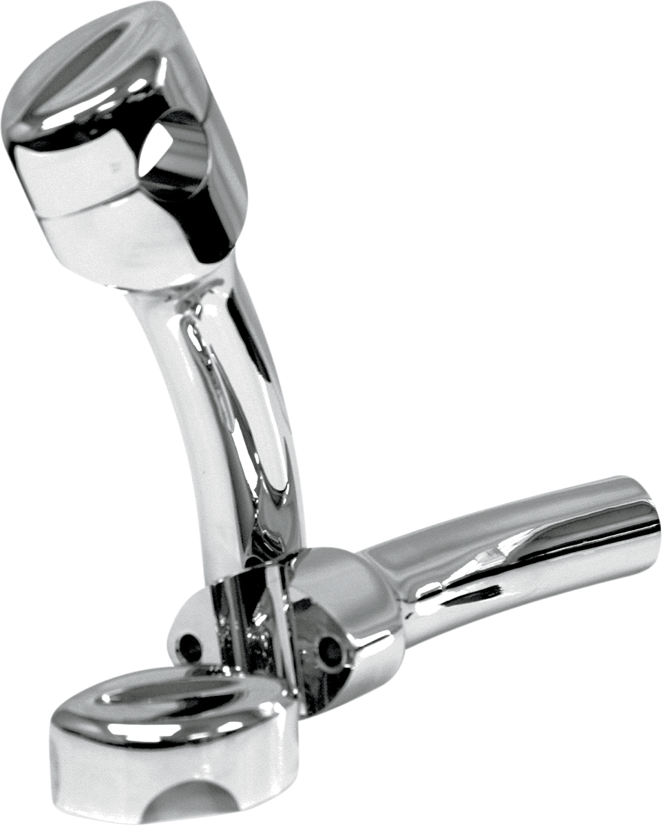 LA CHOPPERS Handlebar Risers for 1" Handlebars - Mohawk - Pullback - 5-1/2" - Chrome LA-7401-05