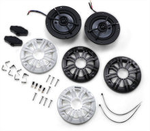KICKER All-Weather 4" 2-way 4 Ohm Speakers 45KM44
