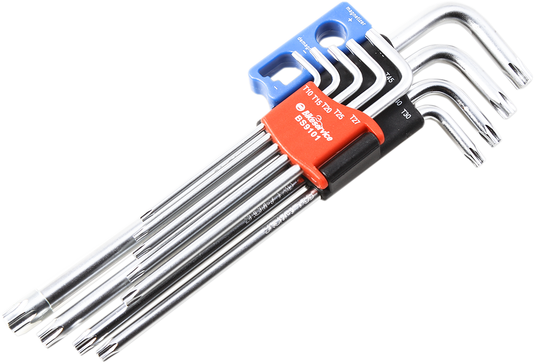 BIKESERVICE Key Set - Extra Long/Magnetic - Torx BS9101