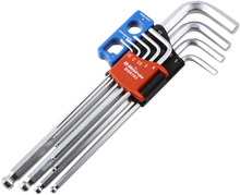 BIKESERVICE Key Set - Extra Long/Magnetic - Hex/Ball End BS9103