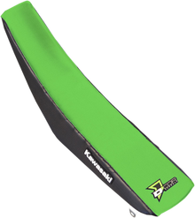 D'COR VISUALS Seat Cover - Green/Black - KX250F/450F '12-'16 30-20-455
