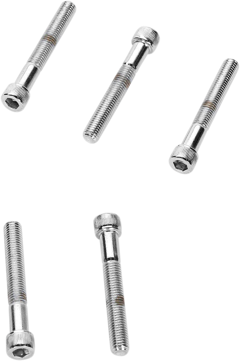 DRAG SPECIALTIES Bolts - Socket-Head/Replacement - Knurled/Fine Thread - 1/4"-28 x 1-1/2" - 10 Pack MPB284