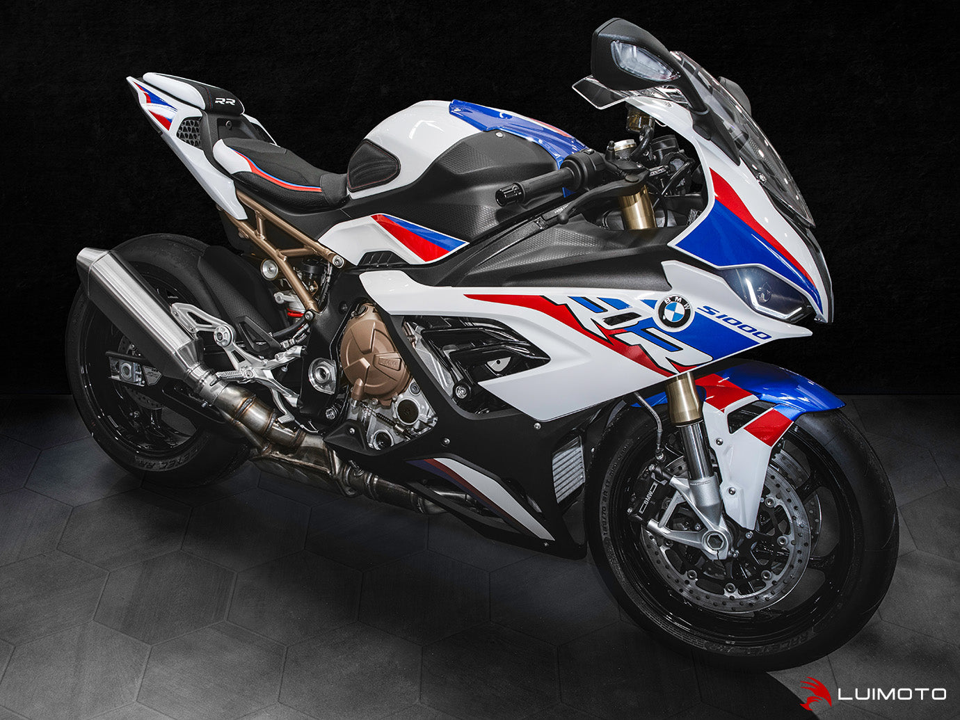 LUIMOTO (Technik) Passenger Seat Cover for the BMW S1000RR (2020+)