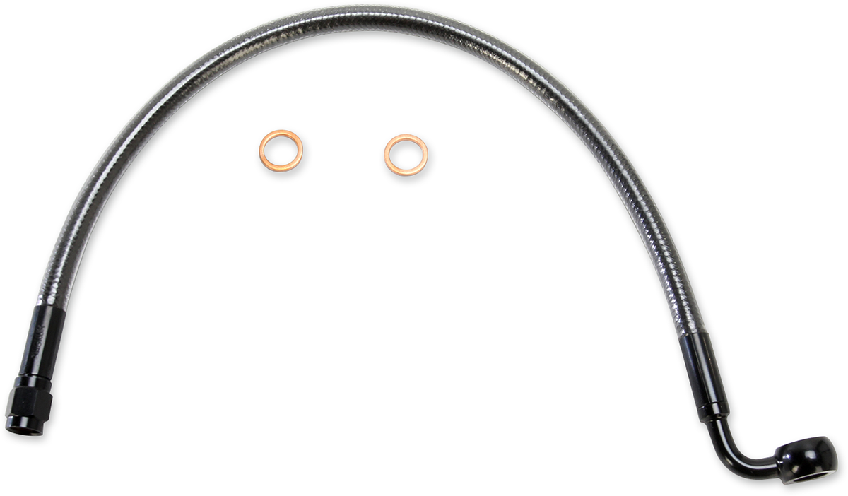 MAGNUM SHIELDING Brake Line - 10mm-90° - 15" - Black Pearl AS47215