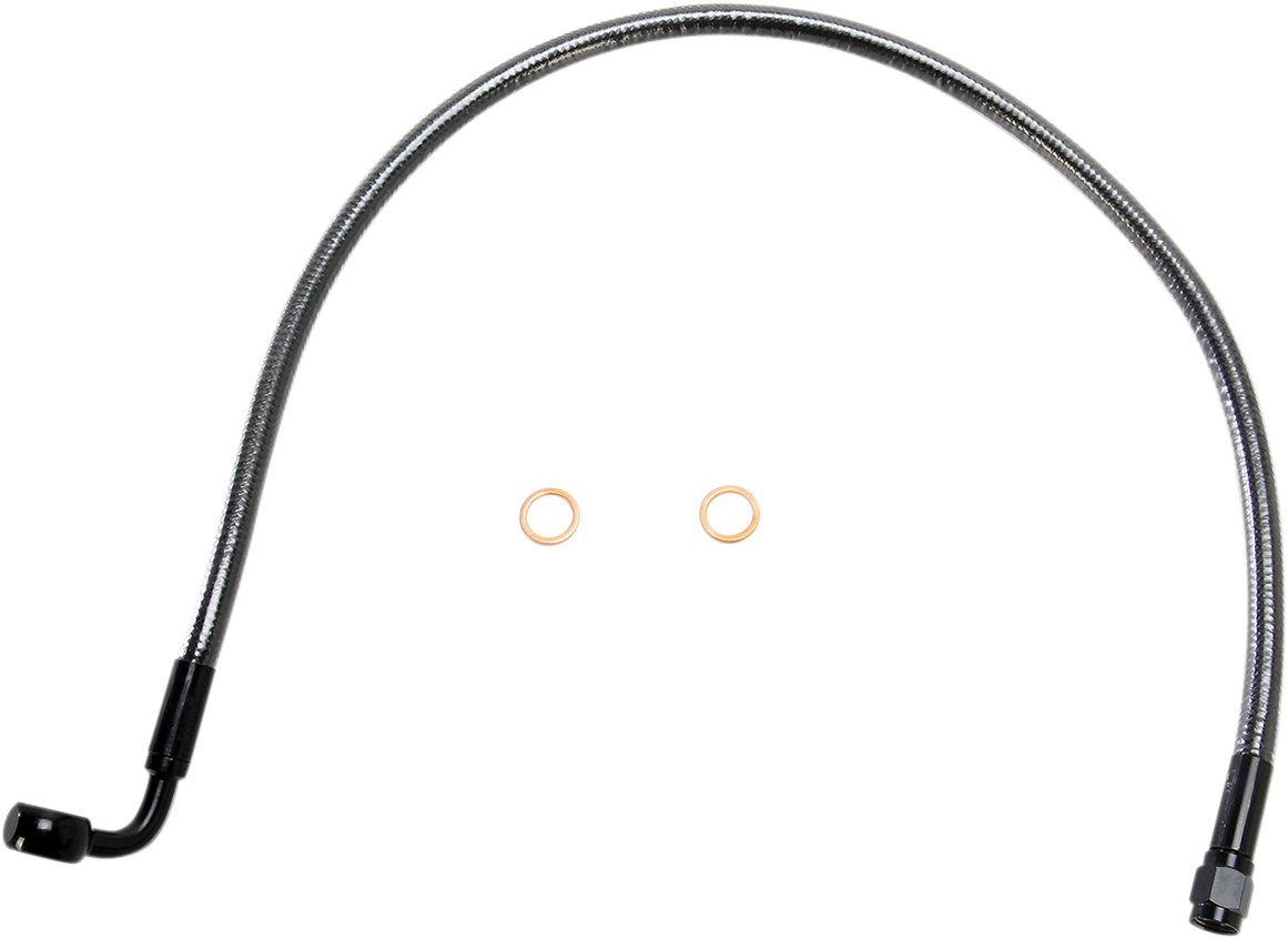 MAGNUM SHIELDING Brake Line - 10 mm-90° - 22" - Black Pearl AS47222