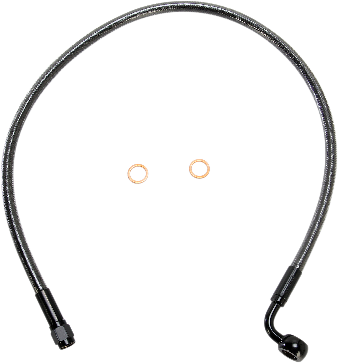 MAGNUM SHIELDING Brake Line - 10 mm-90° - 24" - Black Pearl AS47224