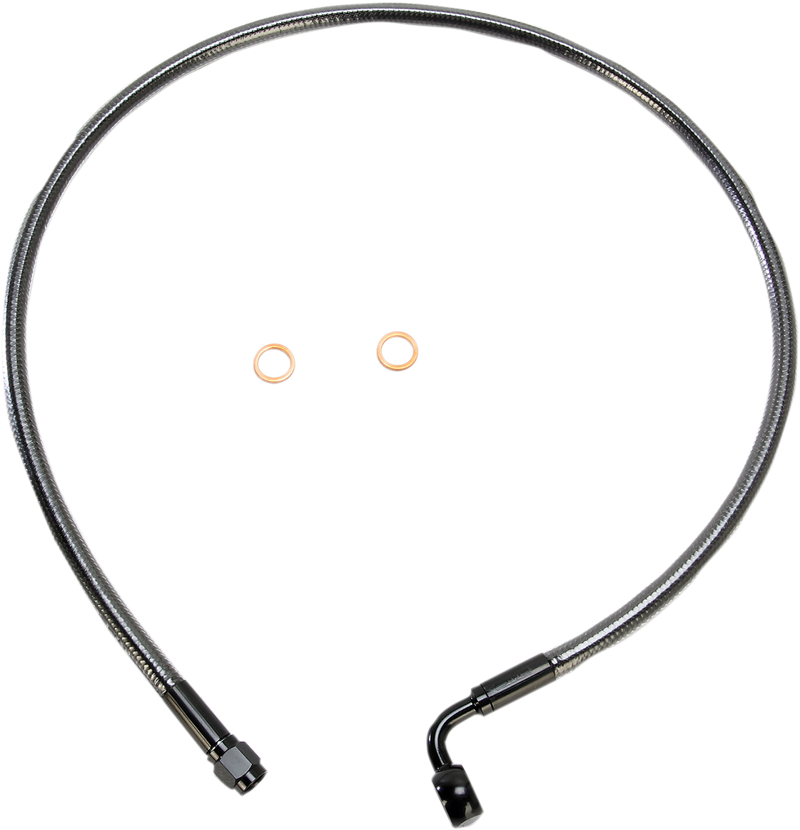MAGNUM SHIELDING Brake Line - 10 mm-90° - 30" - Black Pearl AS47230