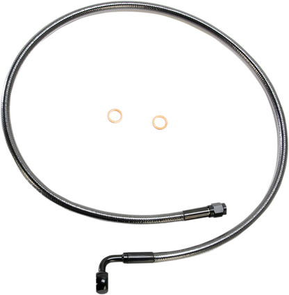 MAGNUM SHIELDING Brake Line - 10 mm-90° - 34" - Black Pearl AS47234