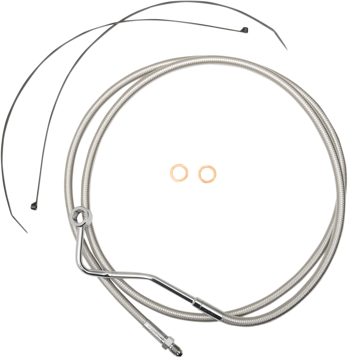 MAGNUM SHIELDING Mid Brake Line - ABS - Polished Stainless AS57015