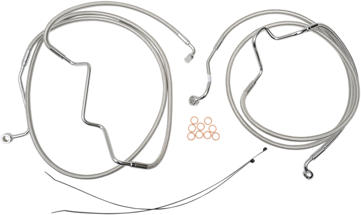 MAGNUM SHIELDING Brake Line - Polished Stainless AS57016