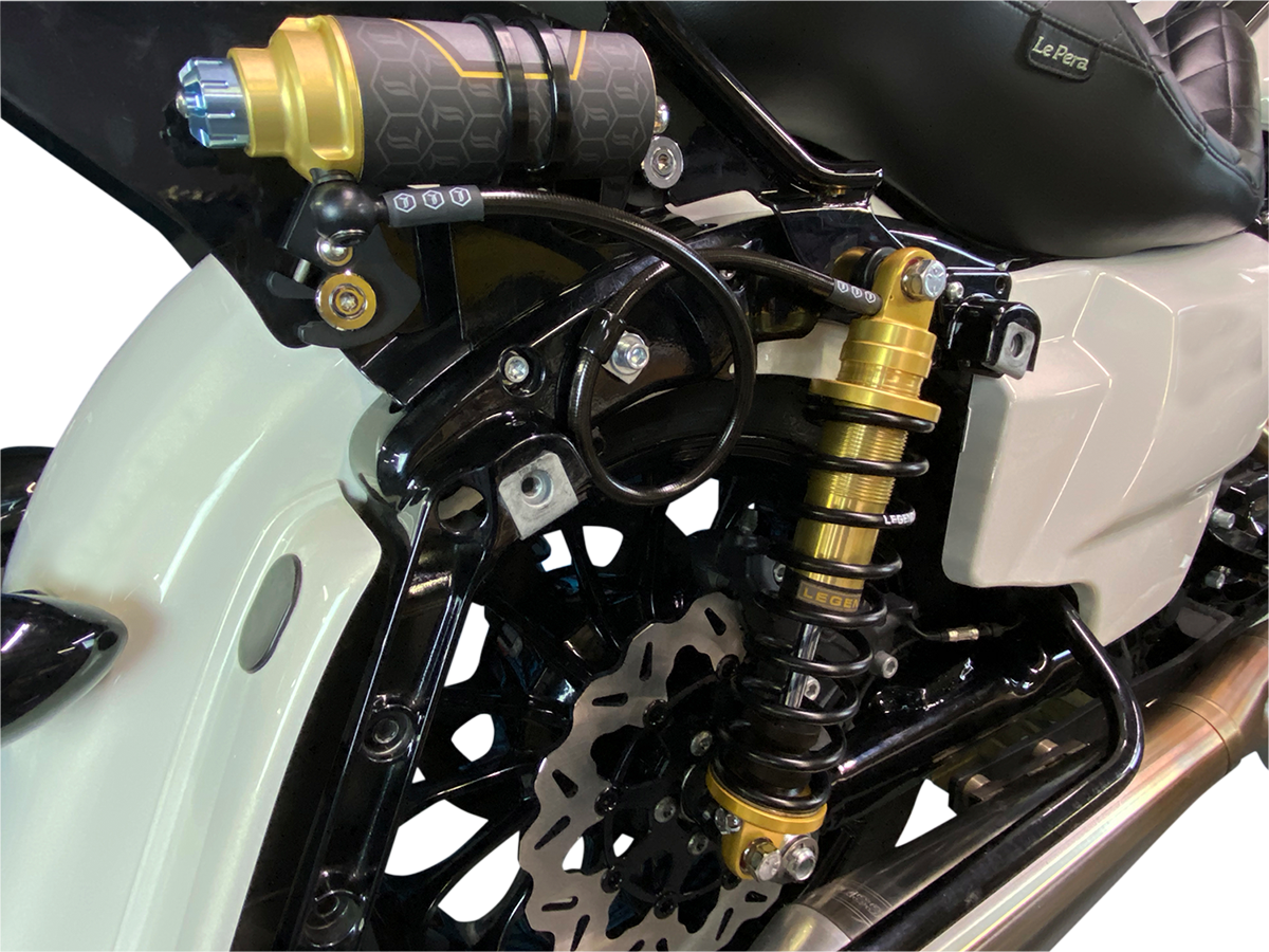 LEGEND SUSPENSION REVO ARC Remote Reservoir Shocks - 14" - Standard - Gold 1310-1904