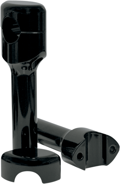 LA CHOPPERS Handlebar Risers for 1" Handlebars - Smooth - 6" - Black LA-7402-06B