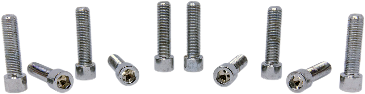 DRAG SPECIALTIES Bolts - Socket-Head/Replacement - Smooth/Fine Thread - 3/8"-24 x 1-1/2" - 10 Pack MPB252S