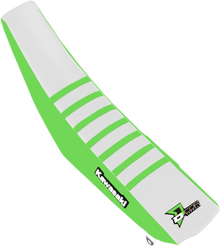 D'COR VISUALS Seat Cover - Green/White - KX250F/450F '16-'20 30-20-464