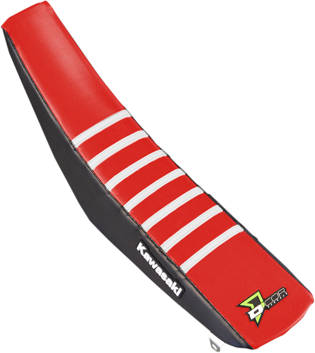 D'COR VISUALS Seat Cover - Black/Red/White - KX250/450 '19-'25 30-20-473