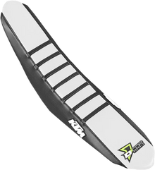 D'COR VISUALS Seat Cover - Black/White - SX/F '11-'16 30-30-207
